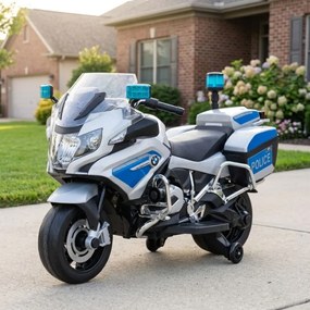Mota elétrica para Crianças 12V BMW Policia Rodas de EVA