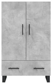 Aparador alto 69,5x31x115 cm derivados de madeira cinza-cimento
