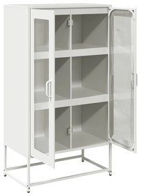 Aparador alto 68x39x123 cm aço branco