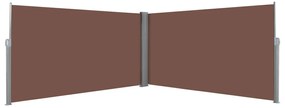Toldo lateral retrátil 160x600 cm castanho
