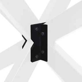 Pé de mesa de jantar em formato de aranha, branco, 150x78x(72-73) cm,