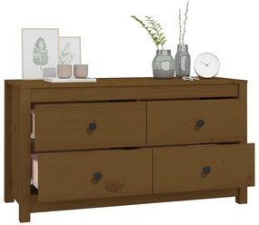 Armário de apoio 100x40x54 cm pinho maciço castanho mel