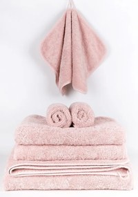 740 gr./m2 Algodão penteado - Jogo 3 toalhas de banho: Blush