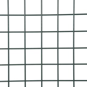 HOMCOM Porta para Vedação de Jardim de Aço com Maçaneta de Fechadura e 3 Chaves Porta de Vedação para Exterior Pátio Terraço 97x150cm Verde