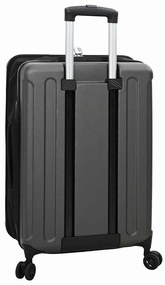 Mala Dobrável Casco Duro 24'' Cinza Escura 43x27x66 cm ABS