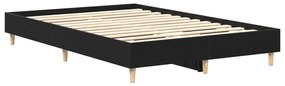 Estrutura de Cama vidaXL 140x190 cm em Madeira de Carvalho Preto