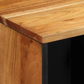 Estante 80x33x75 cm Madeira Sólida de Acácia
