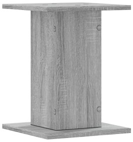 Suportes de colunas 2 pcs derivados de madeira cinzento sonoma