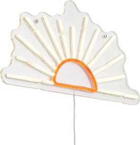 Candeeiro de Parede Neon Branco Quente com Laranja Incl. LED - Sunset