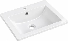 Mexen Lora lavatório embutido no tampo 53 x 46 cm, branco - 25365300