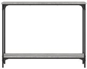 Mesa consola 100x22,5x75cm derivados de madeira cinzento sonoma