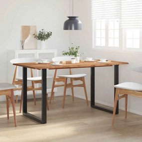 Mesa de jantar 154x80x76 cm madeira de acácia maciça
