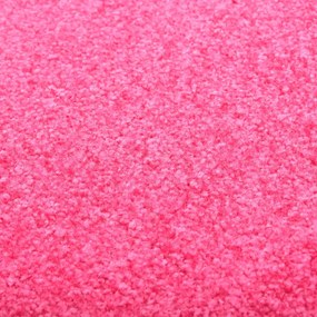 Tapete de porta lavável 90x120 cm rosa