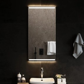 vidaXL Espelho de casa de banho com luzes LED 50x100 cm