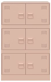 Aparador 67x39x107 cm aço rosa