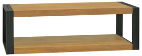vidaXL Armário de parede p/ casa de banho 110x45x35 cm teca maciça