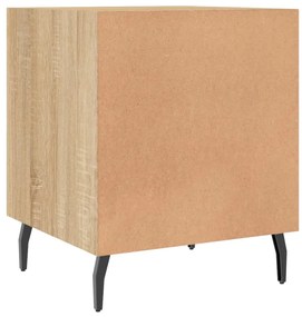 Mesa cabeceira 2pcs 40x40x50cm deriv. madeira carvalho sonoma
