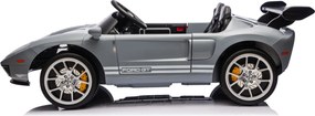 Carro elétrico para Crianças 24V 4x4 Ford GT Rodas Espuma EVA, assento couro ecológico Cinzento