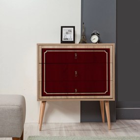 Cómoda Trio – Carvalho Sonoma – 80 cm x 90 cm x 40 cm