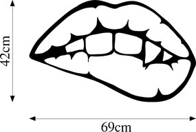 Acessório Decorativo de Parede Lips – Preto – 42 x 69 cm