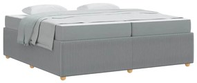 Estrutura da Cama Outros Cinzento-claro 200 x 200 cm tecido