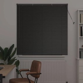 Persiana de Janela com cortinas Outros Manual Preto 80 x 130 cm Alumín