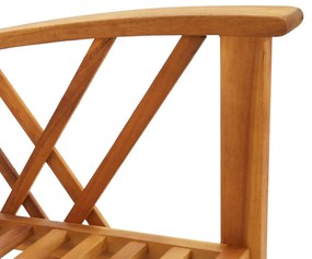 4 pcs conjunto lounge de jardim madeira de acácia maciça