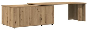 Mesa de centro 150x50x35 cm deriv. madeira carvalho artisiano