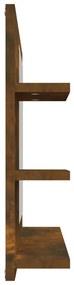 Espelho WC 60x10,5x45 cm derivados de madeira carvalho fumado