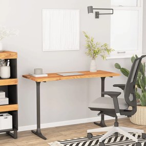 vidaXL Tampo de secretária retangular 110x50x2,5 cm acácia maciça