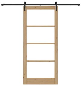 Porta Deslizante vidaXL com Conjunto de Ferragens "ORKDAL" 93x211 cm