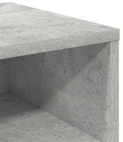 Mesa-de-cabeceira 40x30x30 cm contraplacado cinzento cimento