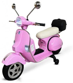 Moto criança eletrica Vespa Clássica Piaggio PX-150 12V Rosa