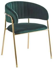 Cadeira Moniel Golden Veludo - Verde