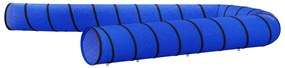 Túnel para cães Ø 55x1000 cm poliéster azul