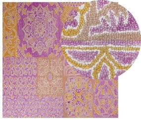 Tapete de lã multicolor 200 x 200 cm AVANOS Beliani