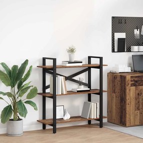 vidaXL Estante Madeira Antiga 100 x 33,5 x 102 cm Madeira processada