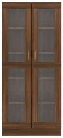Vitrine 82,5x30,5x185,5 cm derivados madeira carvalho castanho