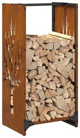 Rack Lenha 40x30x80 cm aço resistente às intempéries