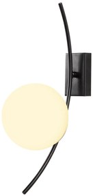 Candeeiro de Parede Hilal – Preto e Branco – 15 x 25 cm