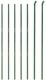 Cerca de malha de arame 2,2x10 m aço galvanizado verde