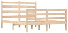 Estrutura de cama 160x200 cm madeira de pinho maciça