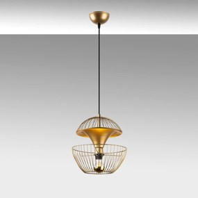 Candeeiro de Teto Telmander – Dourado Brilhante – 30 x 30 x 45-135 cm