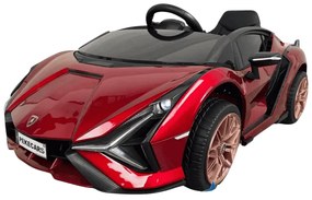 Carro eletrico crianças Lamborghini Sian 12V Ecrã MP4 2.4G Vermelho