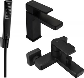 Mexen Mino Conjunto de banheira R72, preto - 72403R72-70