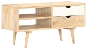 vidaXL Móvel de TV 90x35x45 cm madeira de mangueira maciça