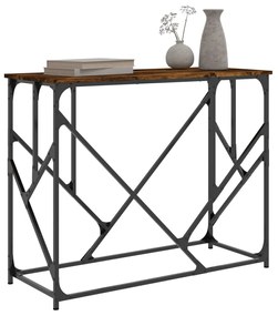 Mesa consola 100x40x80 cm derivados de madeira carvalho fumado