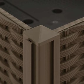 Canteiro elevado 120x40x23 cm polipropileno