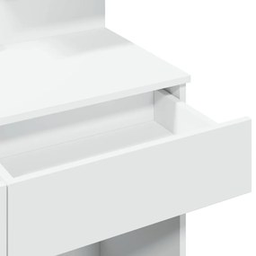 Toucador com LEDs 100x40x130 cm branco