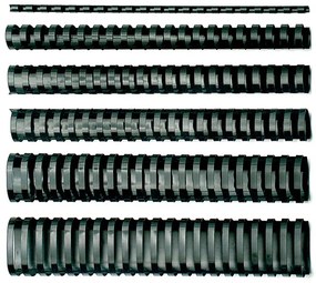 Argolas Plástico Oval Preto 45mm 430H 50U